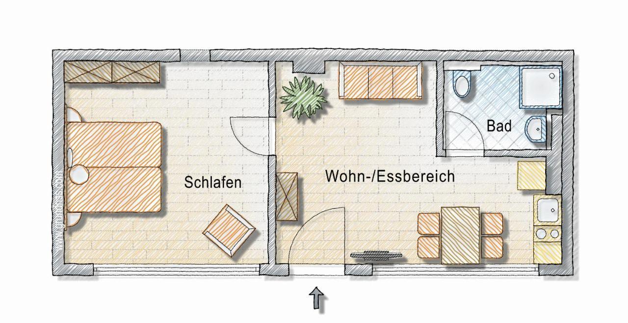 2-Zimmer-Appartment In Top-City-Lage Mit Parken Und Klimaanlage Nuremberg Bagian luar foto